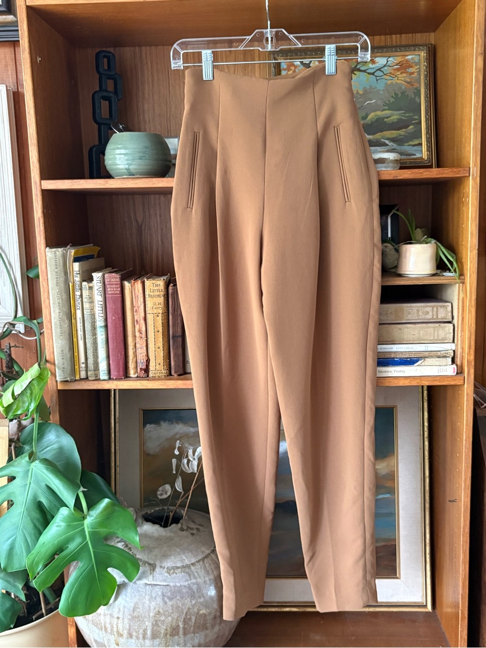 Wilfred High Waist Tan Trousers 0